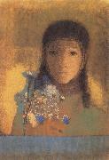 Lady with Wildflowers Odilon Redon